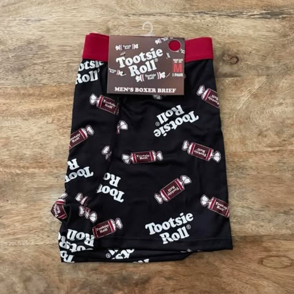 5/$20 NEW M Men's Tootsie Roll Candy Boxer Briefs